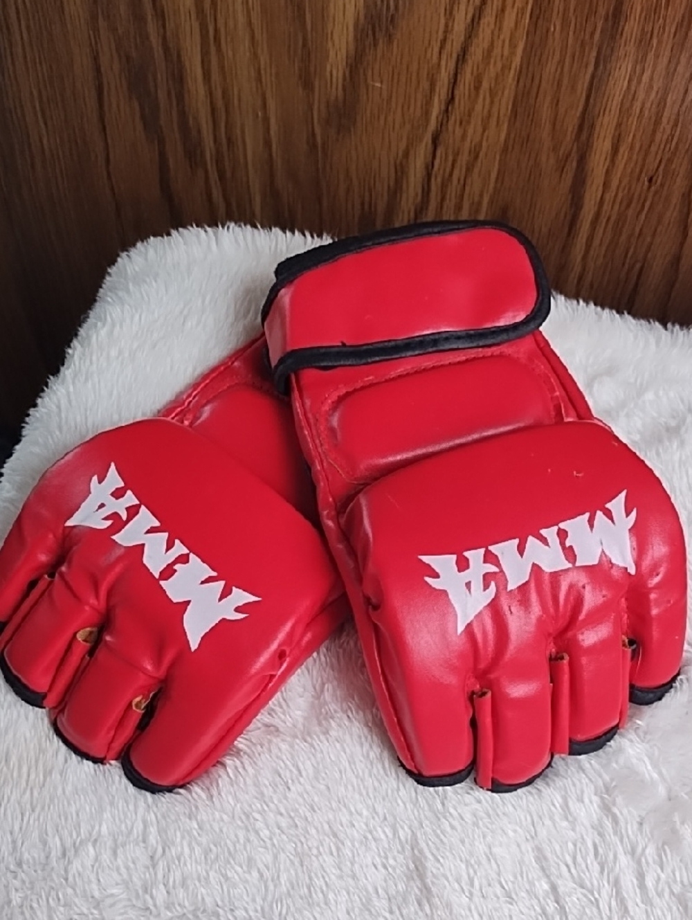 MMA Red Open-Palm Sparring Gloves by MNA